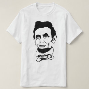 エイブラハム・リンカーンのベクトルスクリーン印刷 Tシャツ