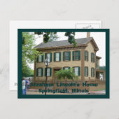 エイブラハム・リンカーンのホームスプリングフィ… ポストカード (正面/裏面)