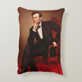 エイブラハム・リンカーンのポートレート アクセントクッション (裏面(縦))