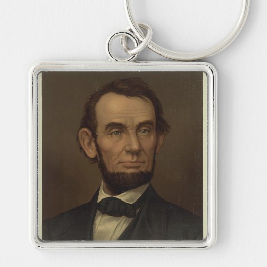 エイブラハム・リンカーンのポートレートKeychain キーホルダー (正面)