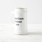 エイブラハム・リンカーンの二百年毎の記念する ビールジョッキ (正面左)