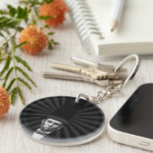 エイブラハム・リンカーンの大統領のなファッションの上での主張 キーホルダー (正面右)