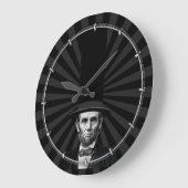 エイブラハム・リンカーンの大統領のなファッションの上での主張 ラージ壁時計 (傾斜)