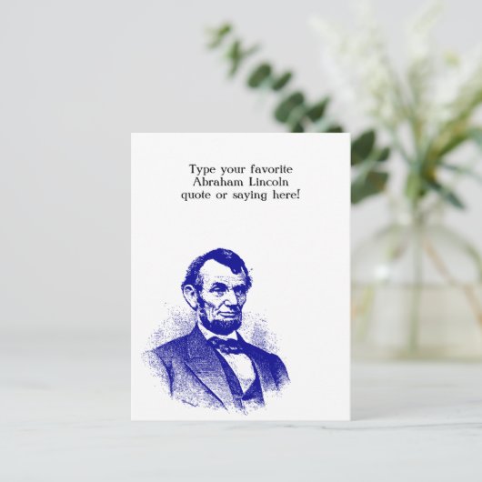 エイブラハム・リンカーンの大統領及びあなたはPCを個人化します シーズンポストカード