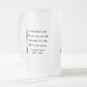 エイブラハム・リンカーンの引用文2b フロストグラスビールジョッキ (正面左)