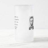 エイブラハム・リンカーンの引用文2b フロストグラスビールジョッキ (中央)