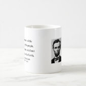 エイブラハム・リンカーンの引用文7b コーヒーマグカップ (中央)