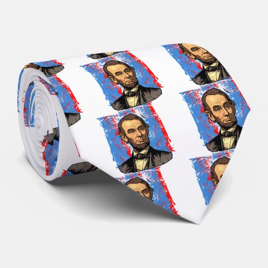 エイブラハム・リンカーンの美しいポートレート ネクタイ (ロール)