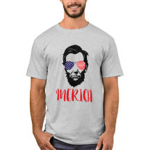 エイブラハム・リンカーンの「mericaのTシャツ