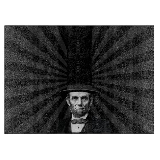 エイブラハム・リンカーン大統領のファッション声明 カッティングボード (正面)