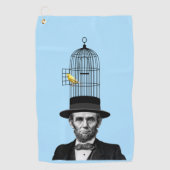 エイブラハム・リンカーン大統領のファッション声明 ゴルフタオル (正面)