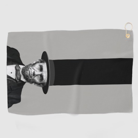 エイブラハム・リンカーン大統領のファッション声明 ゴルフタオル (横)