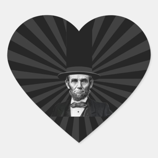 エイブラハム・リンカーン大統領のファッション声明 ハートシール (正面)