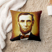 エイブラハム・リンカーン大統領のヴィンテージのポートレートのセピア色 クッション (ブランケット)