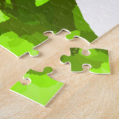 エイブラハム・リンカーン大統領の緑の顔PORTRAITGifts ジグソーパズル (側面)