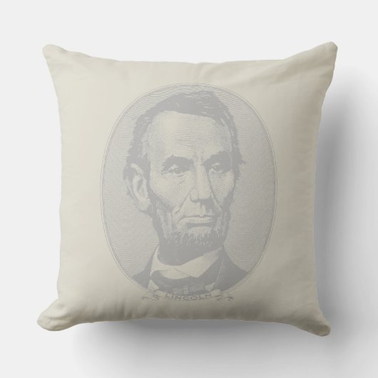 エイブラハム・リンカーン大統領の5ドルの金 クッション (正面)