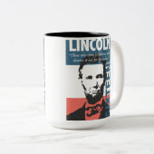 エイブラハム・リンカーン第16代大統領 ツートーンマグカップ (正面右)