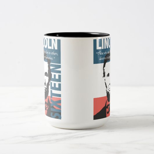 エイブラハム・リンカーン第16代大統領 ツートーンマグカップ (中央)