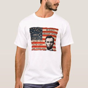 エイブラハム・リンカーン1864のキャンペーンTシャツ(人) Tシャツ
