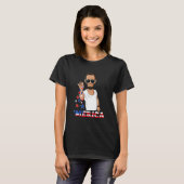 エイブラハム・リンカーン7月4日メリカ Tシャツ (正面フル)