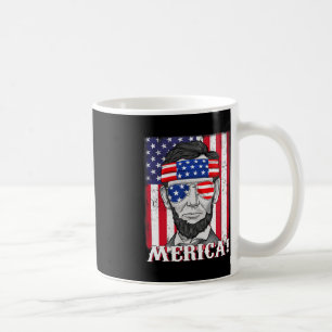 エイブラハム・リンカーン7月4日米州旗B コーヒーマグカップ