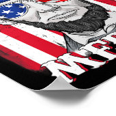 エイブラハム・リンカーン7月4日米州旗B ポスター (角)