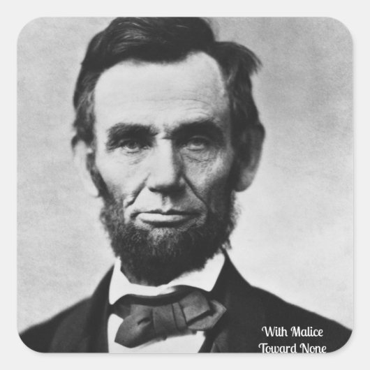 エイブラハム・リンカーン – なし方に悪意を持って スクエアシール (正面)