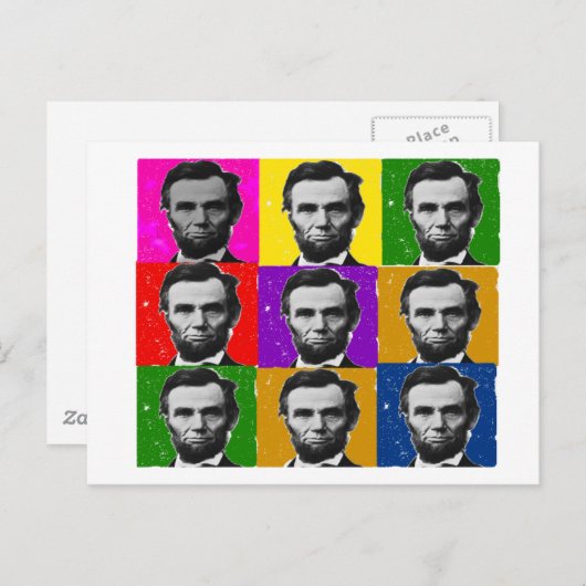 エイブラハム・リンカーン・アート・ギフト – -ユニーク 9枚の写真 ポストカード (正面/裏面)