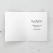 エイブラハム・リンカーン・イン・ハットとの愛国的誕生日 カード (内部)