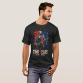 エイブラハム・リンカーン ギター 4th of July Tシャツ (正面フル)
