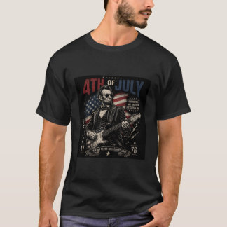 エイブラハム・リンカーン ギター Tシャツ