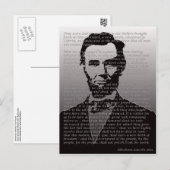 エイブラハム・リンカーン・ゲチスバーグの住所 ポストカード (正面/裏面)