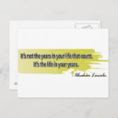 エイブラハム・リンカーン ポストカード (正面/裏面)