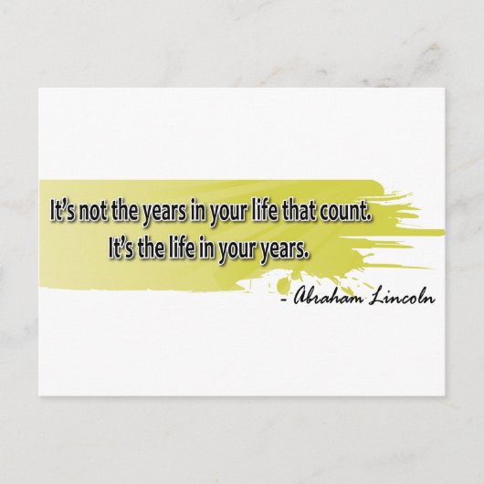 エイブラハム・リンカーン ポストカード (正面)