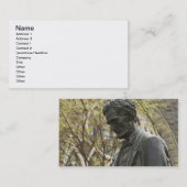 エイブラハム・リンカーン、ポートランド、オレゴンの彫像 名刺 (正面/裏面)