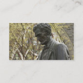 エイブラハム・リンカーン、ポートランド、オレゴンの彫像 名刺 (裏面)