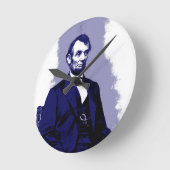 エイブラハム・リンカーン ラウンド壁時計 (傾斜)