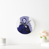 エイブラハム・リンカーン ラウンド壁時計 (ホーム)