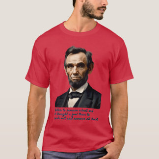 エイブラハム・リンカーン 友達の引用 Tシャツ