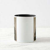 エイブラハム・リンカーン(1809-65年)のポートレート(b/wの写真) マグカップ (中央)