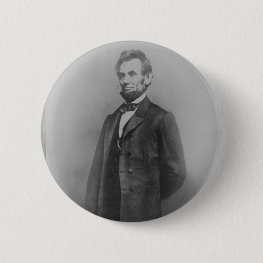 エイブラハム・リンカーン、1864年1月 缶バッジ (正面)