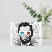 エイブラハム・リンカーン – 3D (2) ポストカード (スタンド正面)