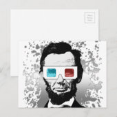 エイブラハム・リンカーン – 3D (2) ポストカード (正面/裏面)