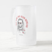 エイブラハム・リンカーン- 4つのスコアおよび7つのビール前に フロストグラスビールジョッキ (正面左)