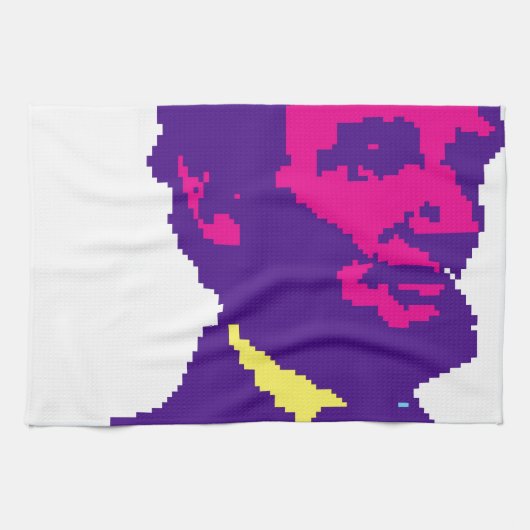 エイブラハム・リンカーンPixelated キッチンタオル (横)