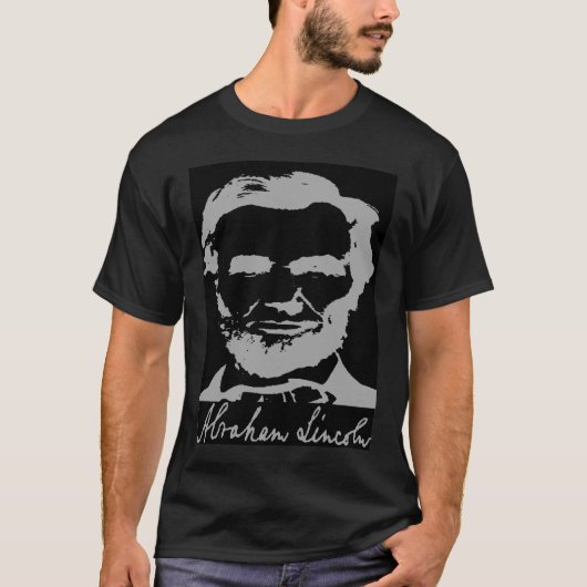 エイブラハム・リンカーンwの署名 tシャツ (正面)