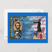 エイブラハム・リンカ与えンのゲチスバーグ演説 ポストカード (正面/裏面)