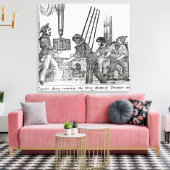 エイブリィ大尉が宝箱3箱を受け取った キャンバスプリント (インサイチュ (リビング))