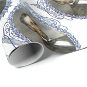 エイブリンカーンアメリカ大統領ヴィンテージポートレートUS ラッピングペーパー (ロールコーナー)