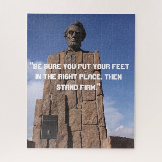 エイブリンカーン引用文ジグソーパズル ジグソーパズル (縦)